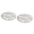 Danny Home Round Fondue Plate 2 Pieces Set 22.7cm White at Zubaidas Homestore Pakistan