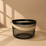 Danny Home Round Mesh Stainless Steel Storage Basket 26cm at Zubaidas Homestore