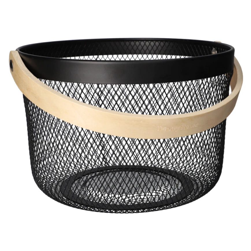 Danny Home Round Mesh Stainless Steel Storage Basket 26cm at Zubaidas Homestore Pakistan