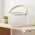 Danny Home Round Metal Mesh Steel Basket 26cm White at Zubaidas Homestore