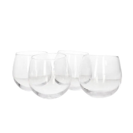 Danny Home Round Rocking Whisky Glass 4 Pieces Set 380ml at Zubaidas Homestore Pakistan