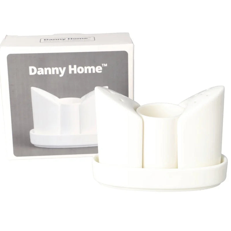 Danny Home Salt and Pepper Shaker with Toothpick Holder at Zubaidas Homestore. Best Online Homestore in Pakistan