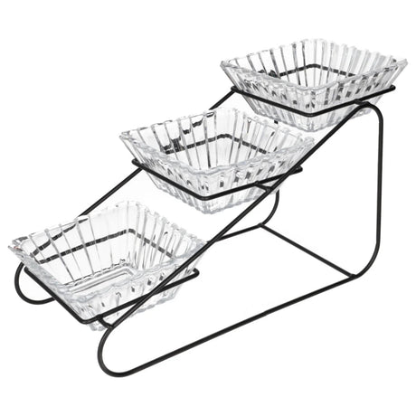 Danny Home Serving Glass Bowl with Stand 4 Pieces Set at Zubaidas Homestore Pakistan