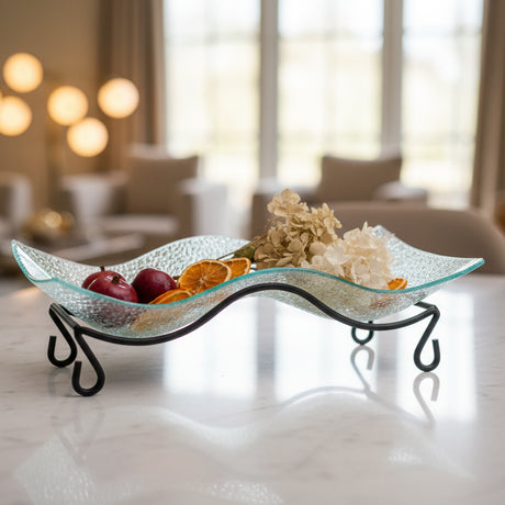 Danny Home Serving Glass Platter Set 2 Pieces at Zubaidas Homestore
