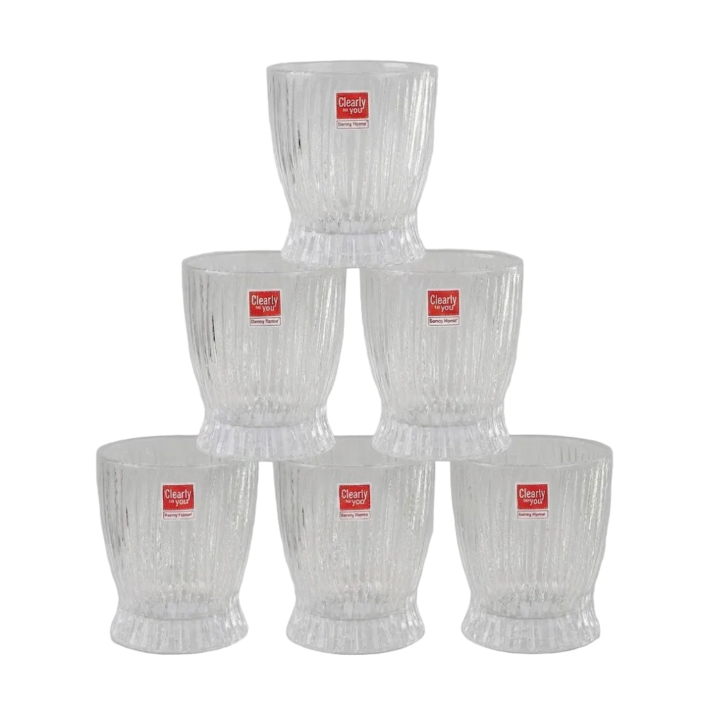 Danny Home Shining Crystal 6 Pieces Glass Set 285ml at Zubaidas Homestore