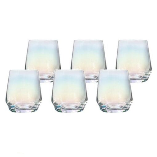 Danny Home Shining Crystal 6 Pieces Glass Set 360ml at Zubaidas Homestore 