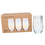 Danny Home Shining Crystal Glass 6 Pieces Set 410ml at Zubaidas Homestore 