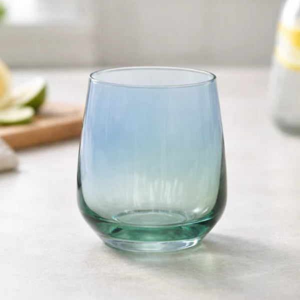 Danny Home Shining Crystal Glass Set 6 Pieces Green at Zubaidas Homestore 