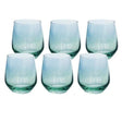 Danny Home Shining Crystal Glass Set 6 Pieces Green at Zubaidas Homestore Pakistan