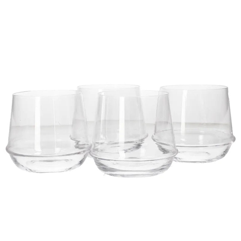 Danny Home Short Tumbler Glass 4 Pieces Set 385ml at Zubaidas Homestore 