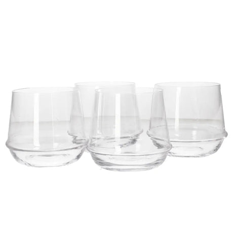 Danny Home Short Tumbler Glass 4 Pieces Set 385ml at Zubaidas Homestore 