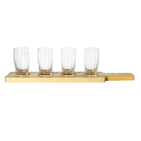 Danny Home Shot Glasses and Serving Paddle 5 Pieces Set 160ml at Zubaidas Homestore Pakistan