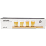 Danny Home Shot Glasses and Serving Paddle 5 Pieces Set 160ml at Zubaidas Homestore. Most Trusted Homestore in Pakistan