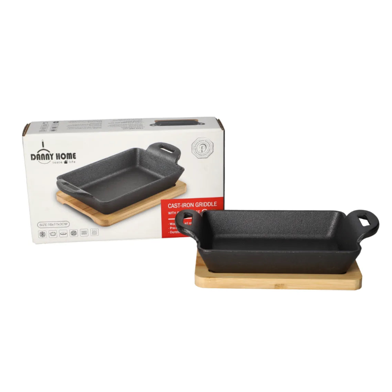 Danny Home Sizzling Pan with Bamboo Base 19.4cm at Zubaidas Homestore