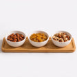 Danny Home Snack Bowl and Bamboo Tray 4 Pieces Set at Zubaidas Homestore Pakistan