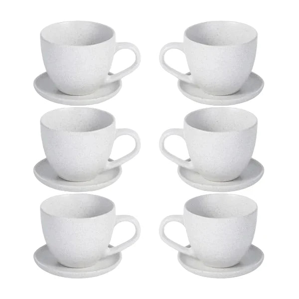 Danny Home Speckled Cup and Saucer 6 Pieces Tea Set at Zubaidas Homestore - Hosting Best Collection of Tea Sets in Pakistan