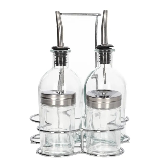 Danny Home Spice and Oil Bottle Dispenser 5 Pieces Set at Zubaidas Homestore Pakistan
