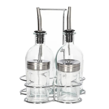 Danny Home Spice and Oil Bottle Dispenser 5 Pieces Set at Zubaidas Homestore Pakistan