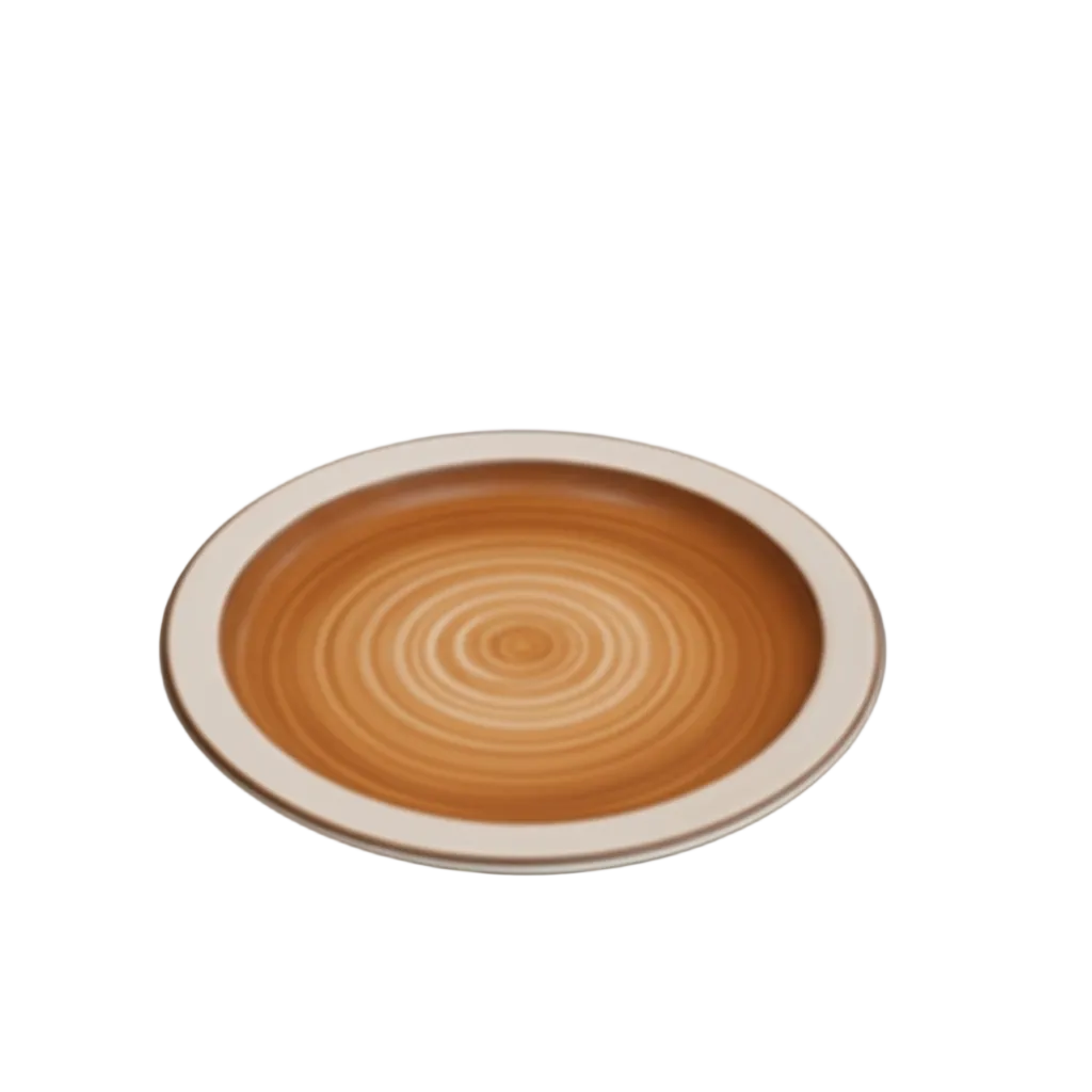 Danny Home Spiral Ceramic Dinner Plate 20cm Brown at Zubaidas Homestore Pakistan