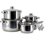 Danny Home Stainless Steel Cookware 9 Pieces Set at Zubaidas Homestore Pakistan