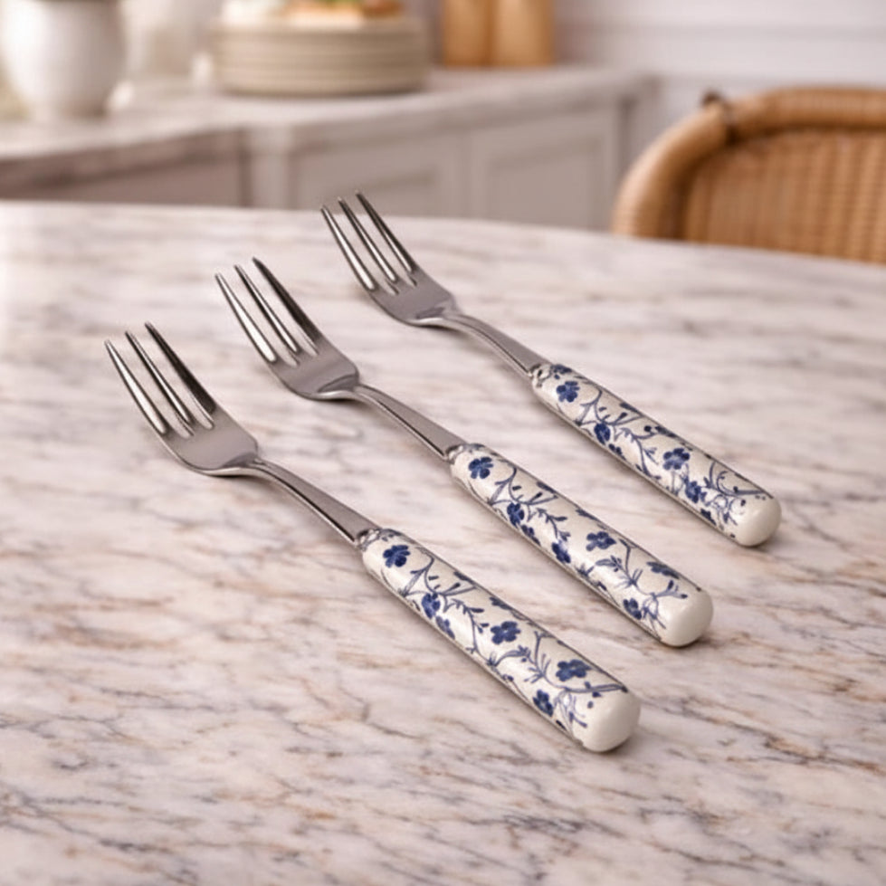 Danny Home Stainless Steel Dessert Fork 3 Pieces Set at Zubaidas Homestore 