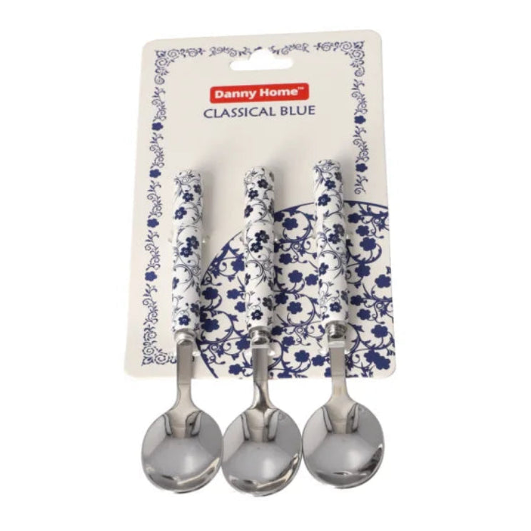 Danny Home Stainless Steel Dessert Spoon 3 Pieces Set at Zubaidas Homestore 