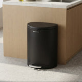 Danny Home Stainless Steel Dust Bin 6 Liter Black at Zubaidas Homestore