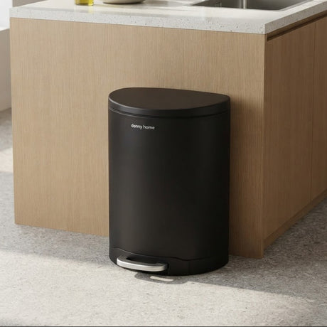Danny Home Stainless Steel Dust Bin 6 Liter Black at Zubaidas Homestore