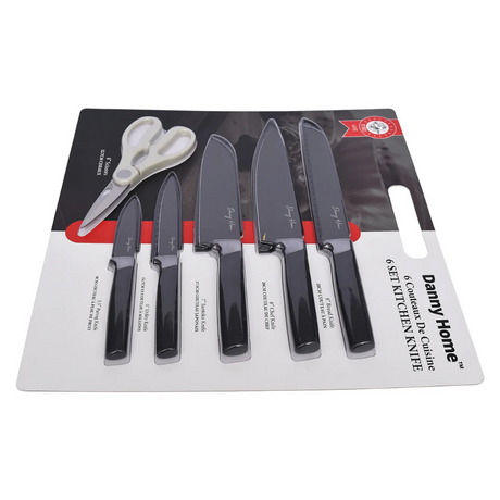 Danny Home Stainless Steel Knife Set with Small Scissor 6 Pieces at Zubaidas Homestore Pakistan