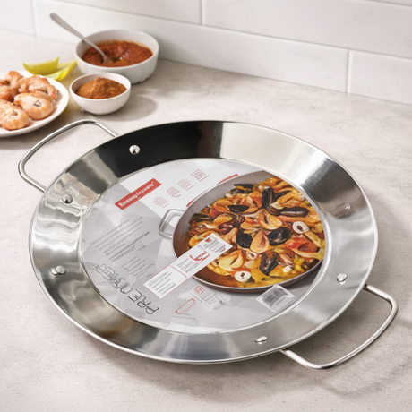 Danny Home Stainless Steel Paella Pan 32cm at Zubaidas Homestore 