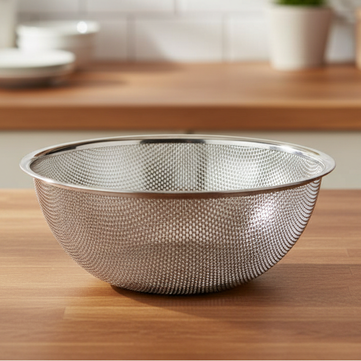 Danny Home Stainless Steel Punching Hole Colander 22.5cm at Zubaidas Homestore 
