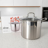 Danny Home Stainless Steel Stockpot With Glass Lid 24cm at Zubaidas Homestore Pakistan