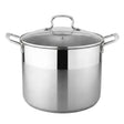 Danny Home Stainless Steel Stockpot With Glass Lid 24cm at Zubaidas Homestore 