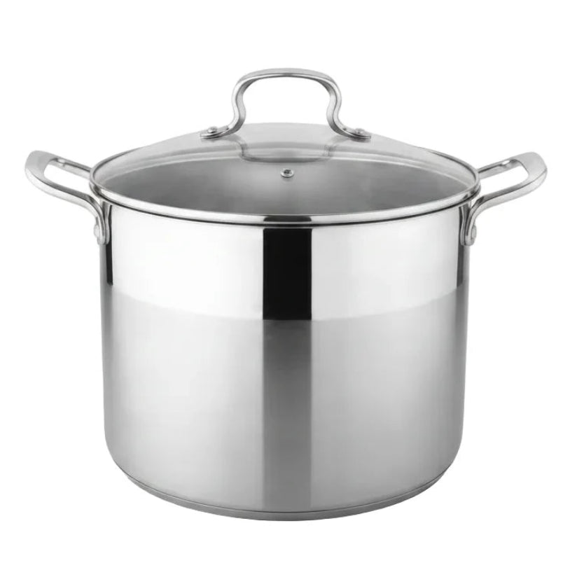 Danny Home Stainless Steel Stockpot With Glass Lid 24cm at Zubaidas Homestore 