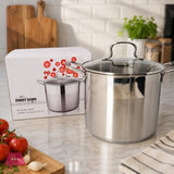 Danny Home Stainless Steel Stockpot With Glass Lid 26cm at Zubaidas Homestore Pakistan