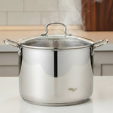Danny Home Stainless Steel Stockpot With Glass Lid 28cm at Zubaidas Homestore 