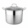 Danny Home Stainless Steel Stockpot With Glass Lid 28cm at Zubaidas Homestore Pakistan