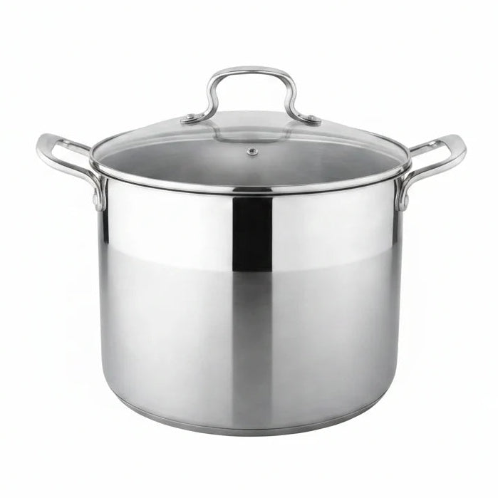 Danny Home Stainless Steel Stockpot With Glass Lid 28cm at Zubaidas Homestore Pakistan
