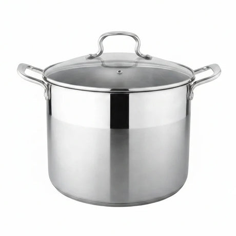 Danny Home Stainless Steel Stockpot With Glass Lid 28cm at Zubaidas Homestore Pakistan