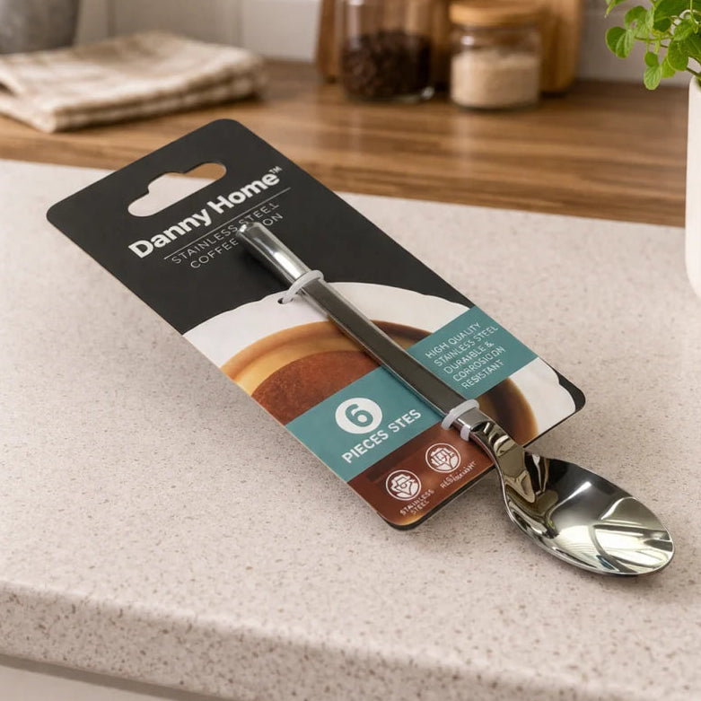 Danny Home Stainless Steel Tea Spoon 6 Pieces Set at Zubaidas Homestore