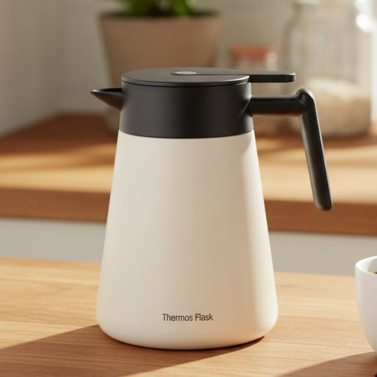 Danny Home Stainless Steel White Vacuum Jug 1 Liter at Zubaidas Homestore 