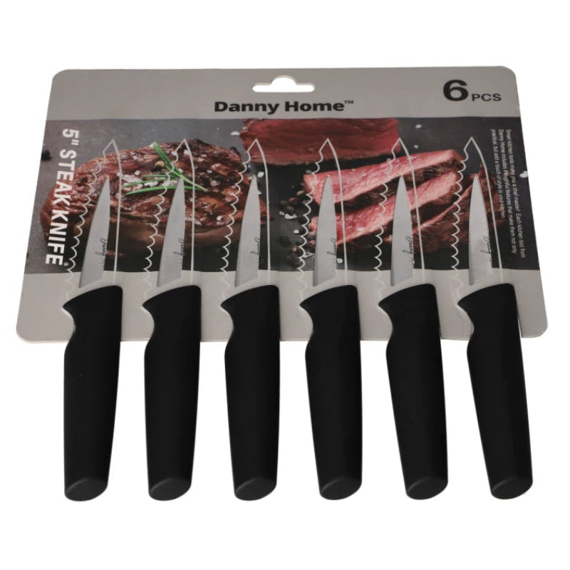 Danny Home Steak Knife 6 Pieces Set 22.8cm at Zubaidas Homestore 