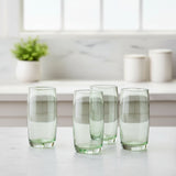 Danny Home Tall Green 4 Pieces Glass Set 410ml at Zubaidas Homestore
