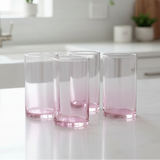 Danny Home Tall Pink 4 Pieces Glass Set 390ml at Zubaidas Homestore