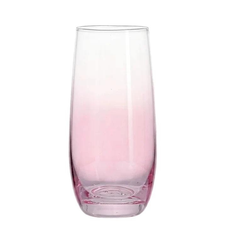 Danny Home Tall Pink 4 Pieces Glass Set 410ml at Zubaidas Homestore Pakistan