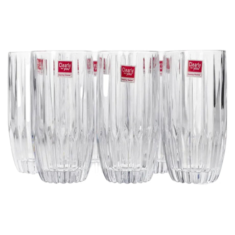 Danny Home Thick Tumbler Glass 6 Pieces Set 355ml at Zubaidas Homestore 