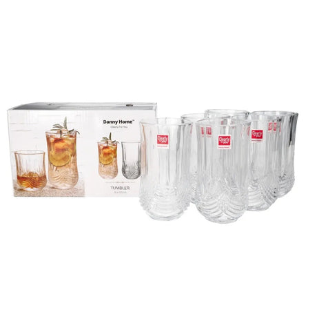 Danny Home Tumbler Cocktail Glass Set  6pcs 315ml at Zubaidas Homestore