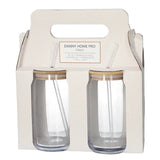 Danny Home Tumbler Glass 2 Pieces Set with Straw 500ml at Zubaidas Homestore