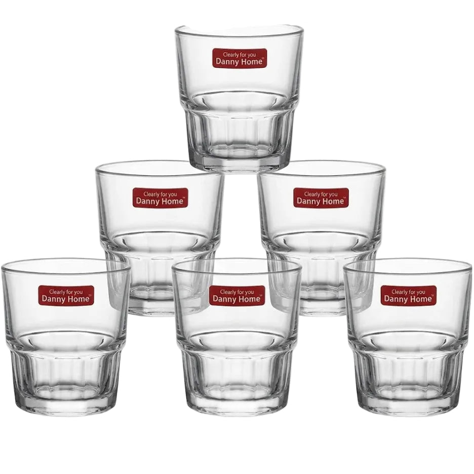 Danny Home Tumbler Glass Set 6 Pieces Set 248ml at Zubaidas Homestore 