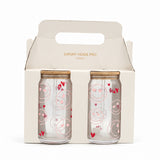 Danny Home Tumbler Glass Wooden Lid 2 Pieces Set 500ml at Zubaidas Homestore